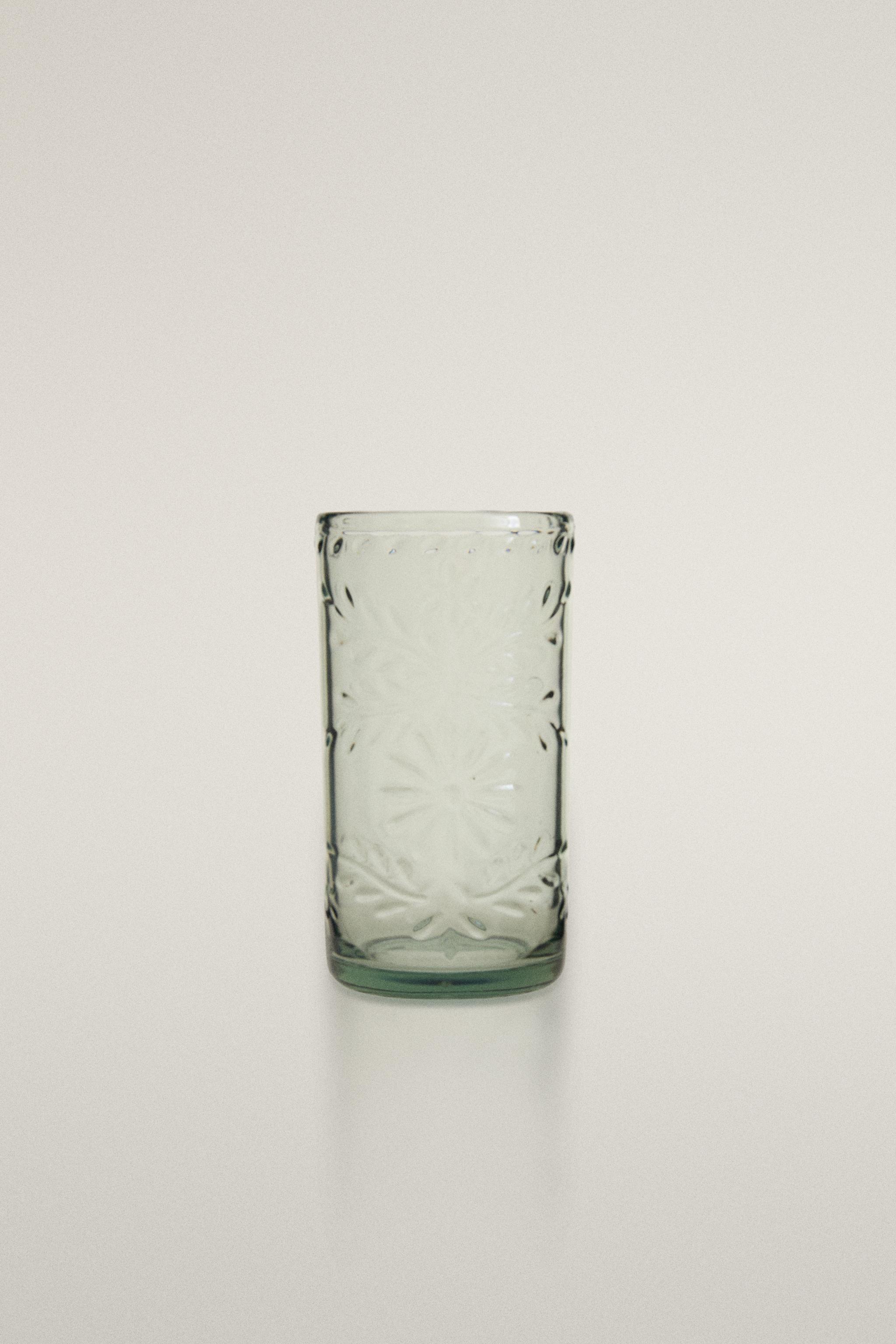 ACRYLIC FLORAL SOFT DRINK TUMBLER